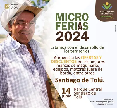 Micro Feria organizada por el Banco Agrario de Colombia