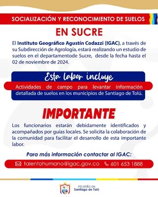 Socialización y Reconocimiento de Suelos en Sucre.