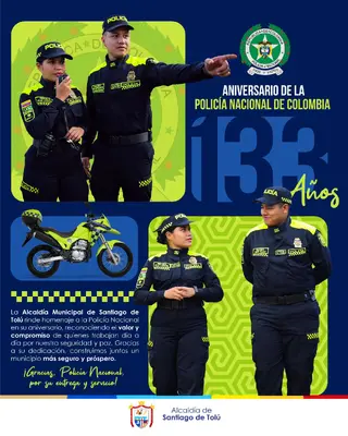 Felicidades a la Policía Nacional de Colombia en su Aniversario 133